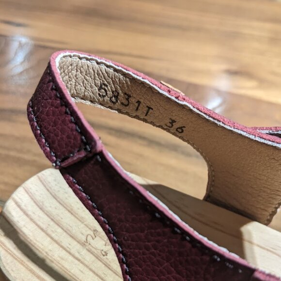 El Naturalista - Path Shokunin Wooden Heel Sandals N5831T | Size 36 | Path Rioja - Picture 5 of 16